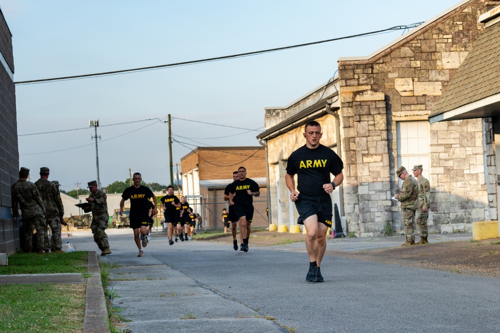 1-181st Field Artillery Regiment conducts Army Fitness Test