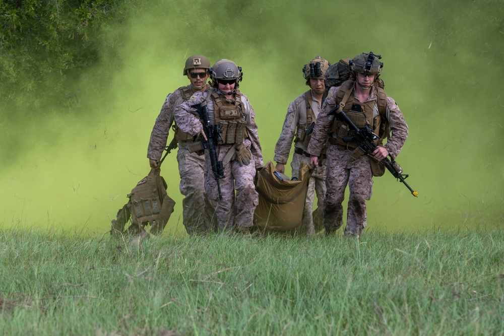 2nd ANGLICO &amp; NATO Allies Conduct Joint Casualty Evacuation Drill During Exercise Burmese Chase 25