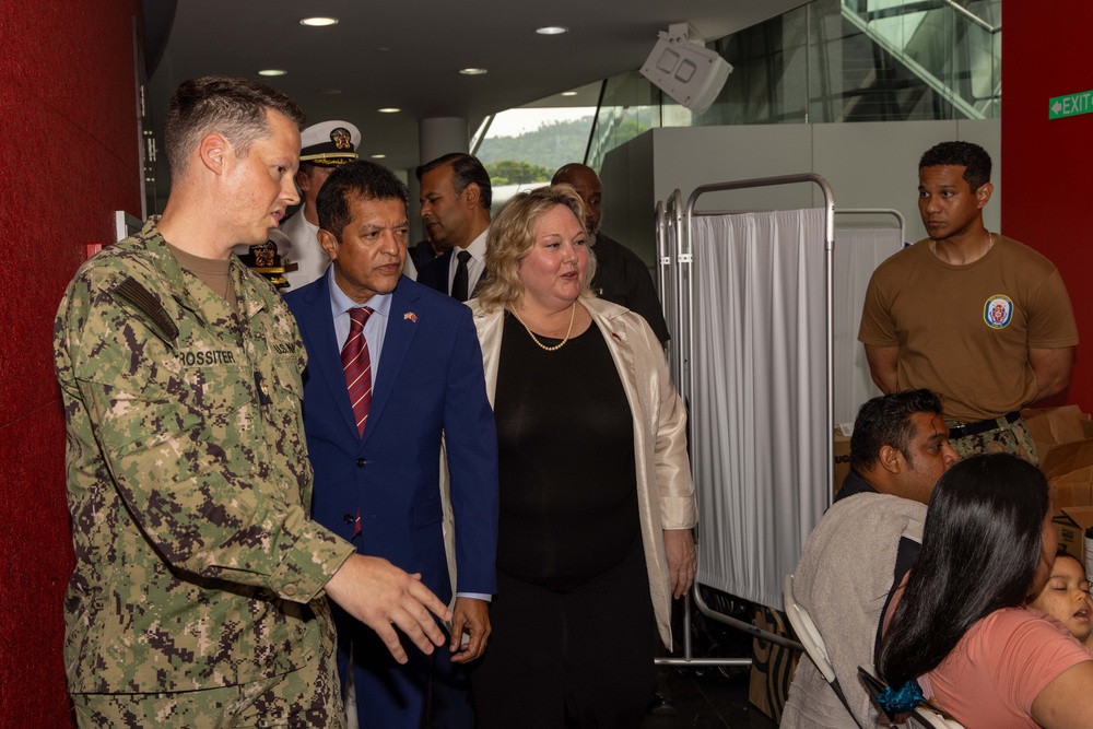 CP25 Port of Spain Medsite Operations and Distinguished Visitors