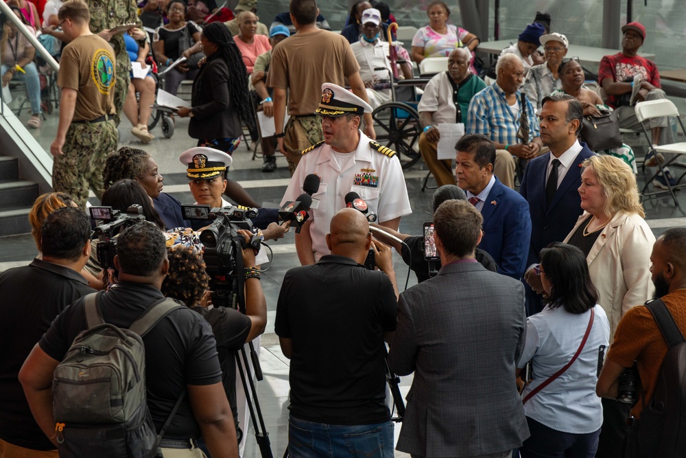 CP25 Port of Spain Medsite Operations and Distinguished Visitors