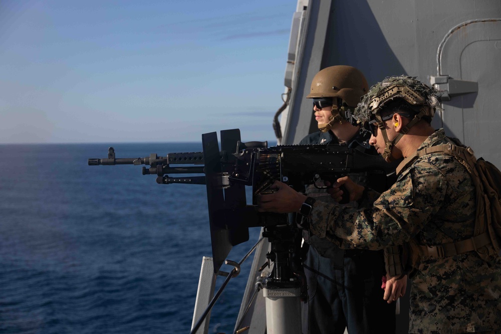 M240BB Live-Fire Aboard USS Somerset