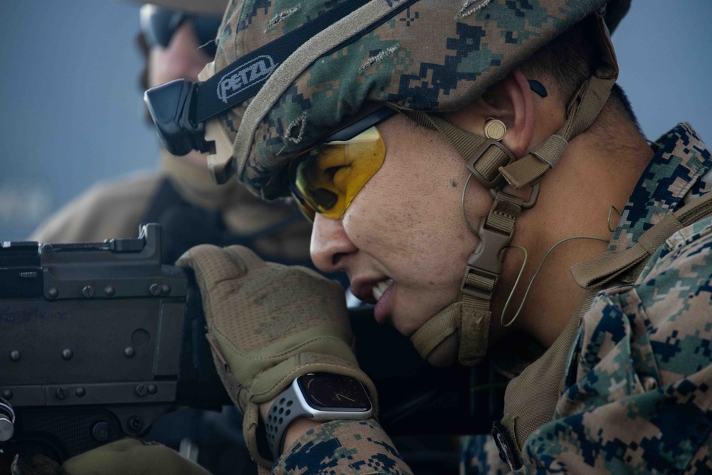 M240BB Live-Fire Aboard USS Somerset