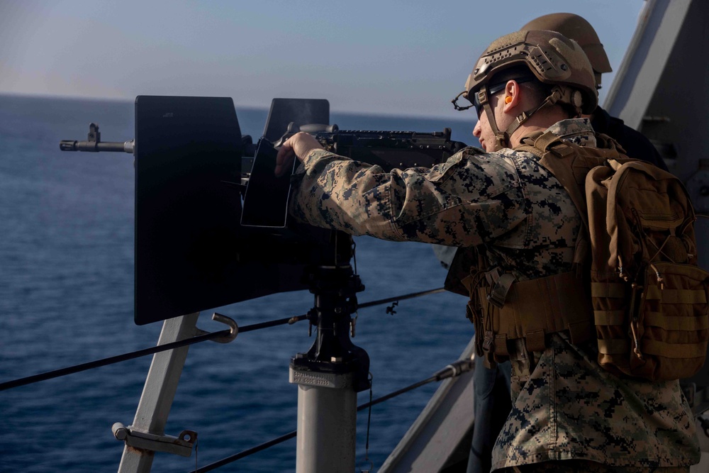 M240BB Live-Fire Aboard USS Somerset