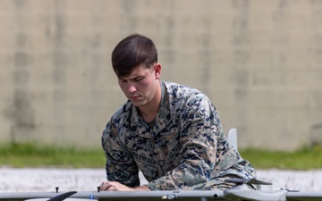 Marines with Advanced Infantry Training Battalion utilize a Vidterra Compass system to assess students