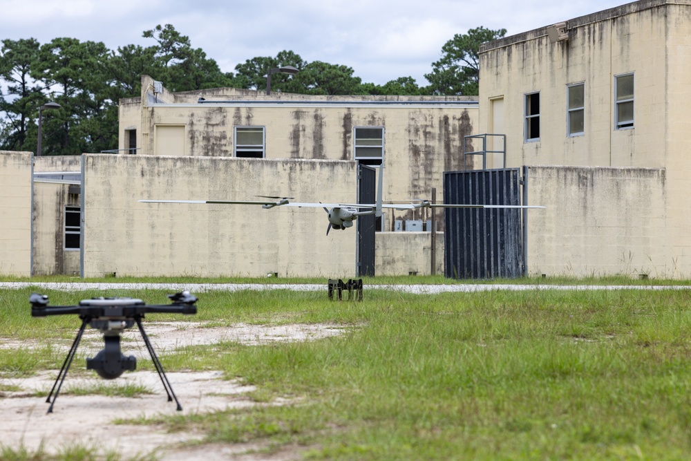 Marines with Advanced Infantry Training Battalion utilize a Vidterra Compass system to assess students