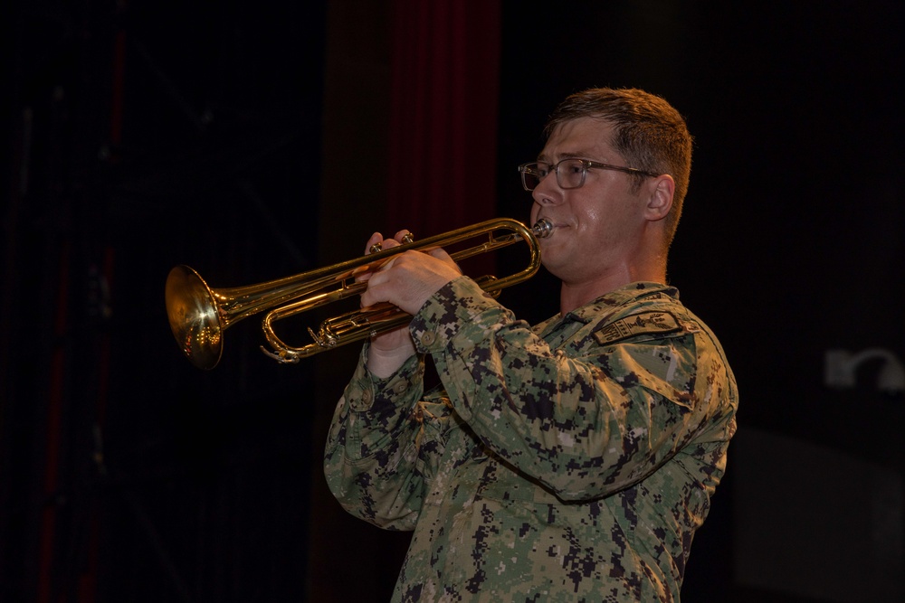 CP25 USFF Band Performs at the Academy for the Performing Arts in Port of Spain