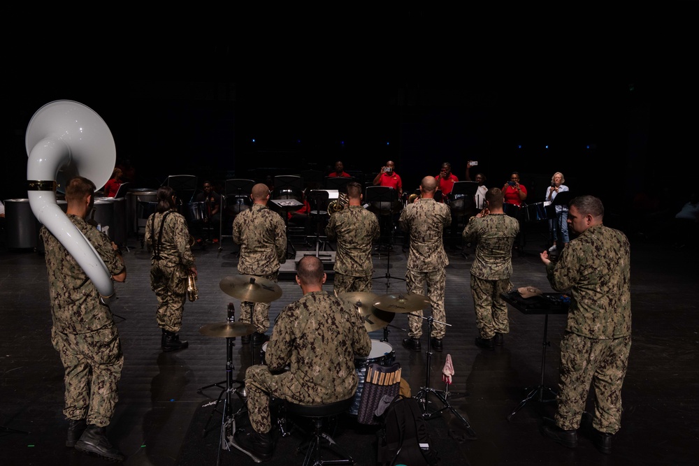 CP25 USFF Band Performs at the Academy for the Performing Arts in Port of Spain