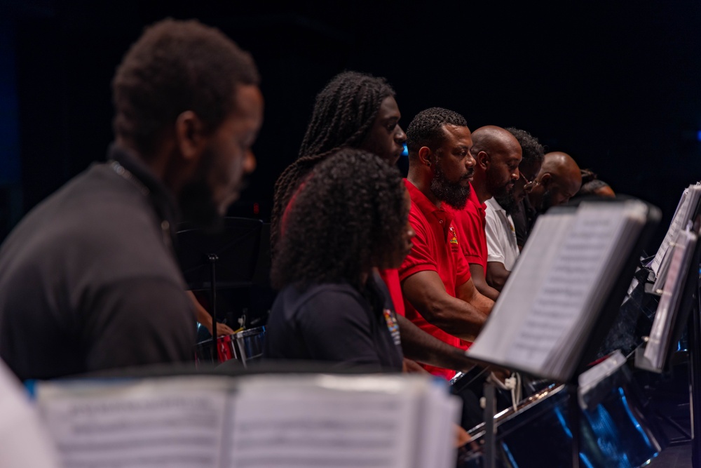 CP25 USFF Band Performs at the Academy for the Performing Arts in Port of Spain
