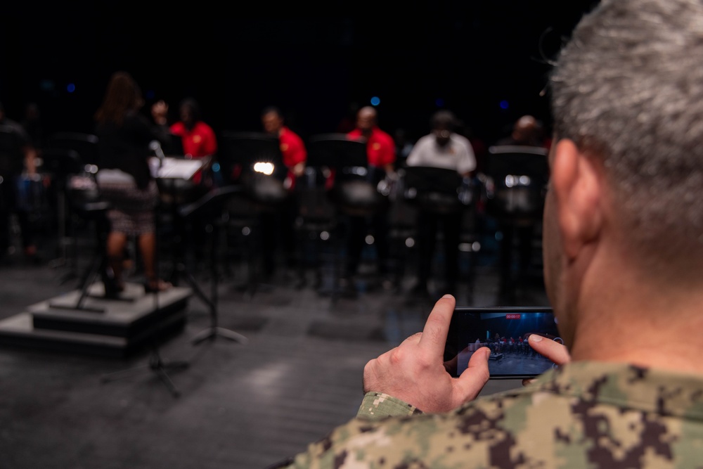 CP25 USFF Band Performs at the Academy for the Performing Arts in Port of Spain