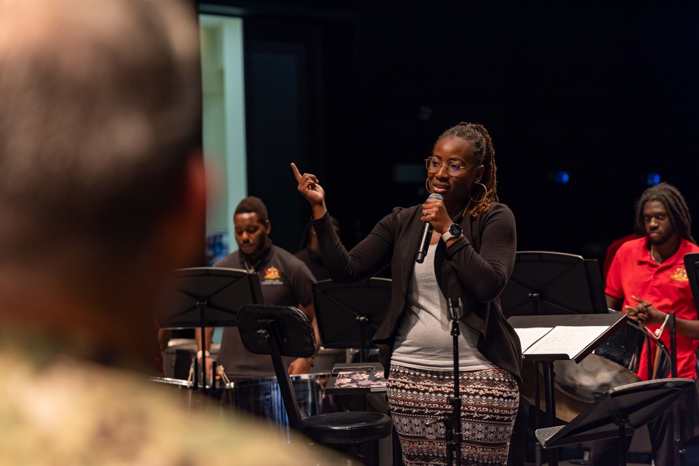 CP25 USFF Band Performs at the Academy for the Performing Arts in Port of Spain