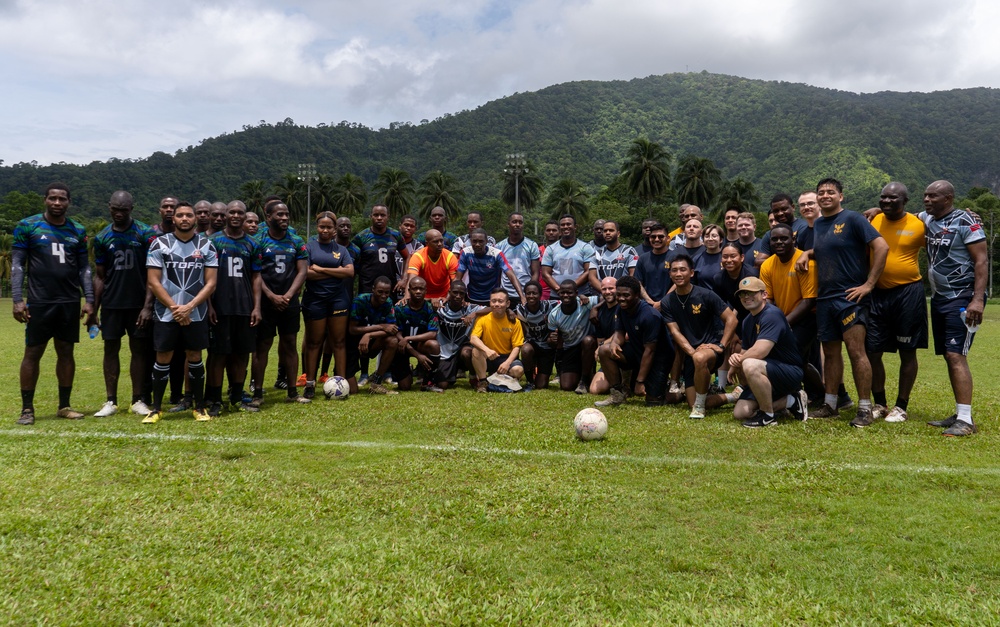 CP25 ComRel Soccer Match Port of Spain, Trinidad