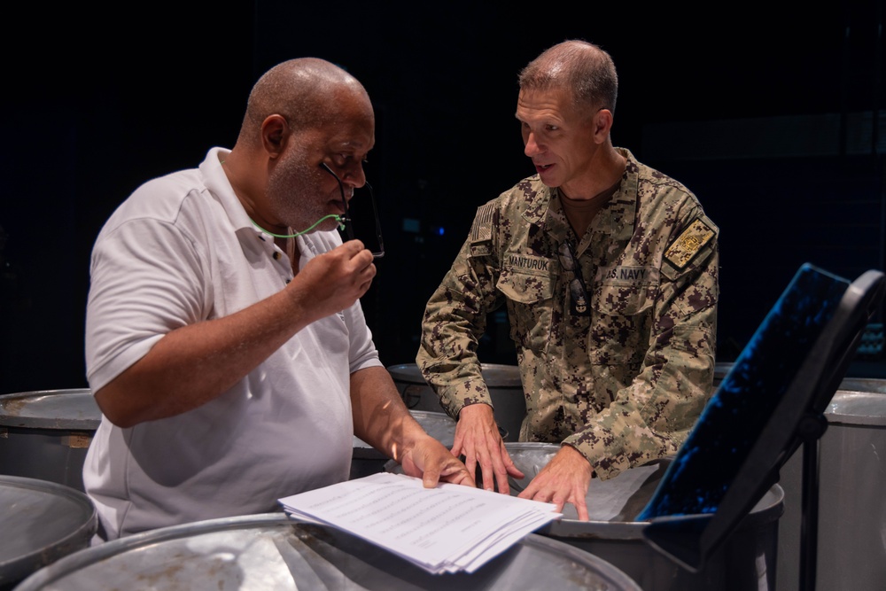 CP25 USFF Band Performs at the Academy for the Performing Arts in Port of Spain