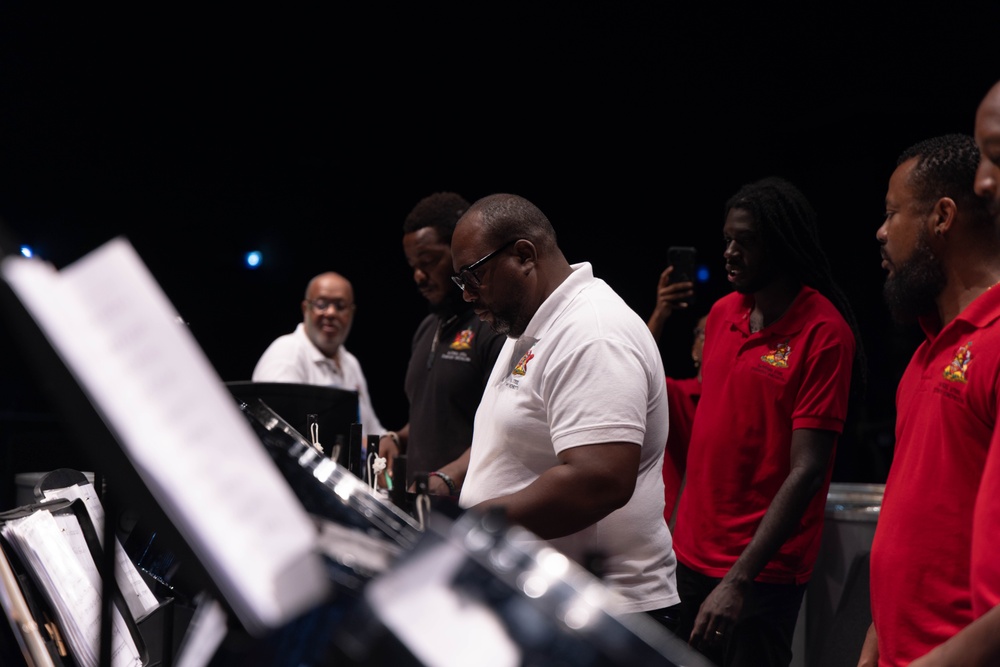 CP25 USFF Band Performs at the Academy for the Performing Arts in Port of Spain