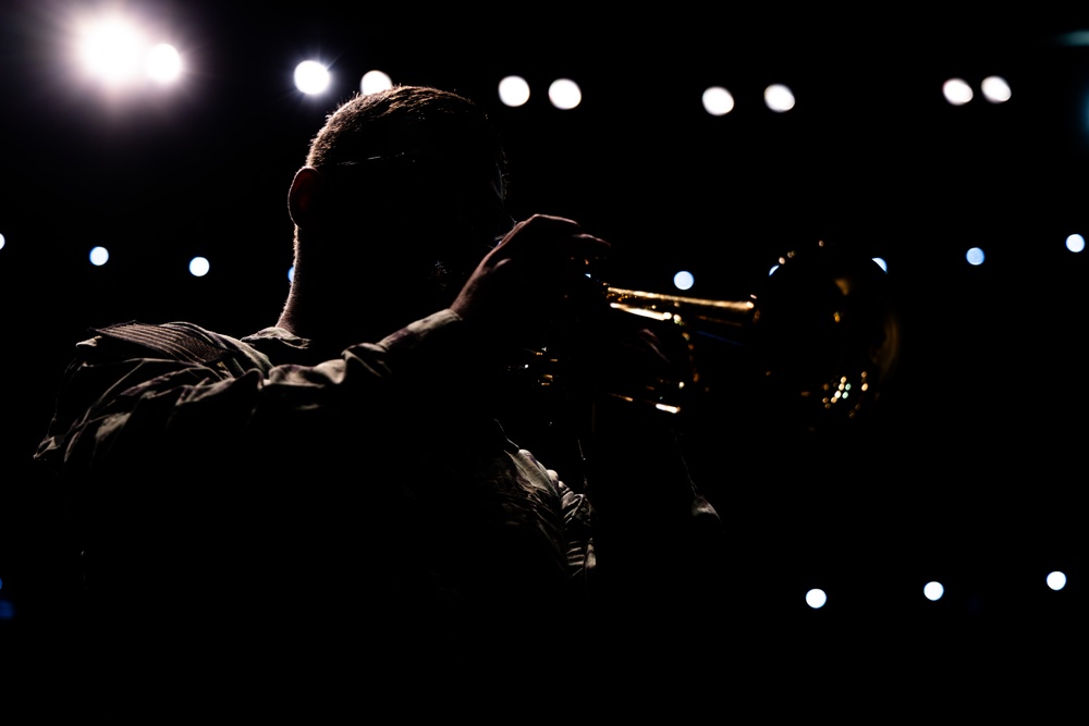 CP25 USFF Band Performs at the Academy for the Performing Arts in Port of Spain