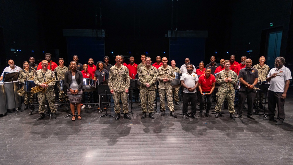 CP25 USFF Band Performs at the Academy for the Performing Arts in Port of Spain