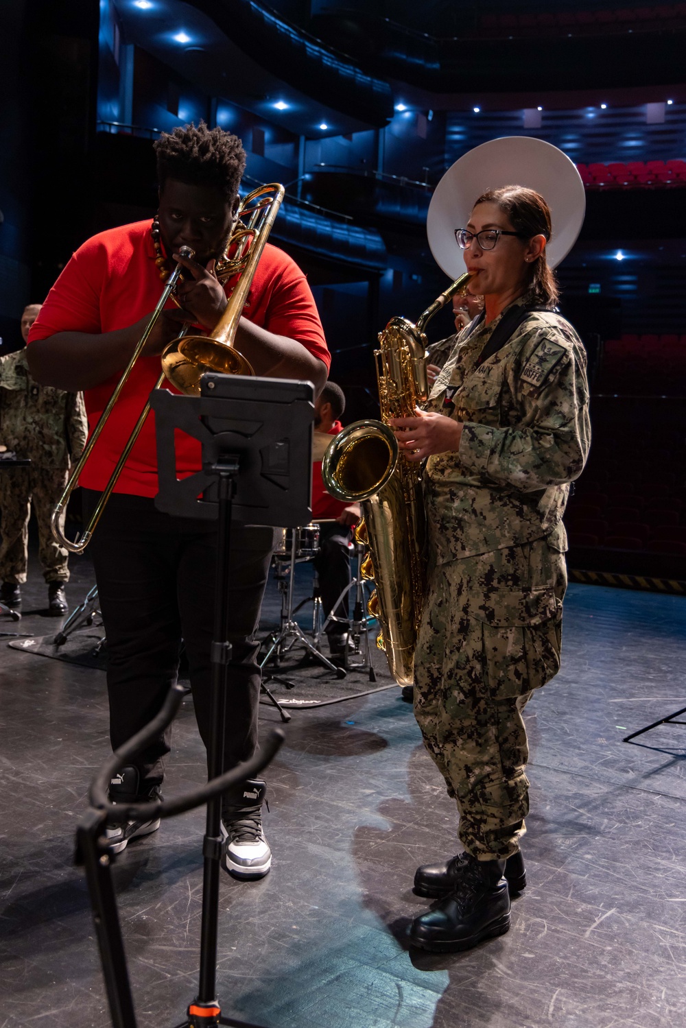 CP25 USFF Band Performs at the Academy for the Performing Arts in Port of Spain