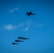 Blue Angels fly over USS Carl Vinson