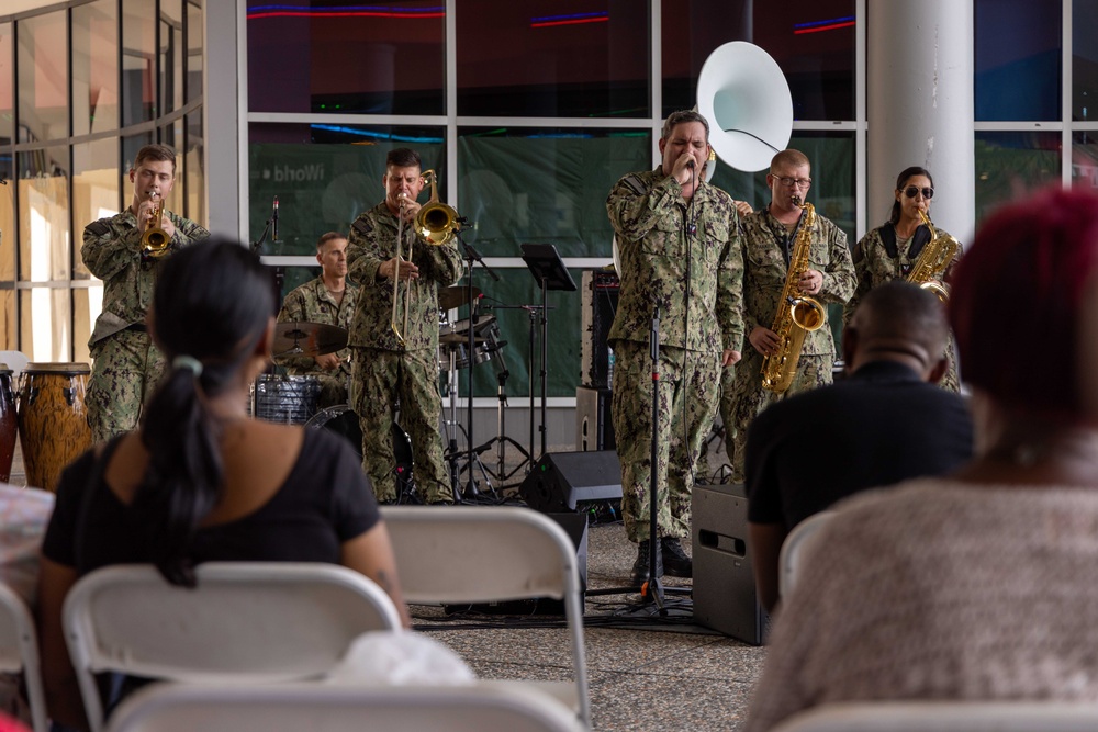 CP25 USFF Band Performs at the C3 Mall in San Fernando
