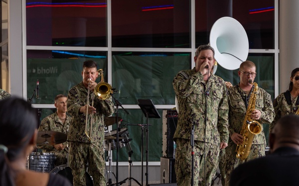 CP25 USFF Band Performs at the C3 Mall in San Fernando