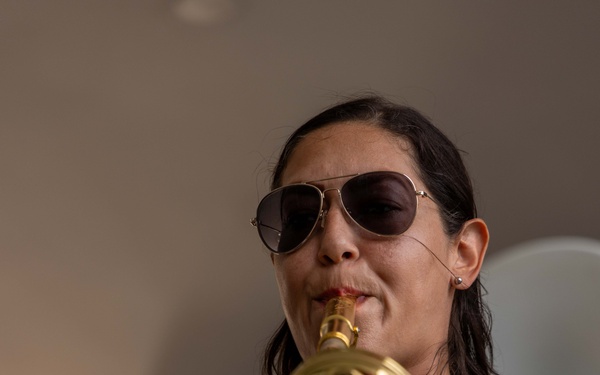 CP25 USFF Band Performs at the C3 Mall in San Fernando