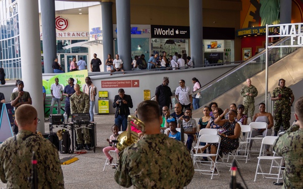 CP25 USFF Band Performs at the C3 Mall in San Fernando
