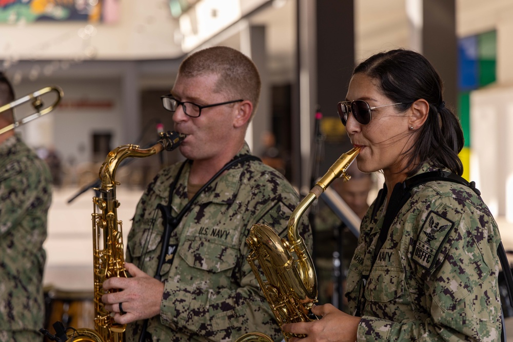 CP25 USFF Band Performs at the C3 Mall in San Fernando