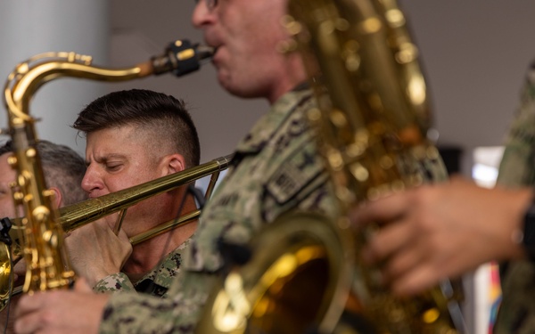 CP25 USFF Band Performs at the C3 Mall in San Fernando