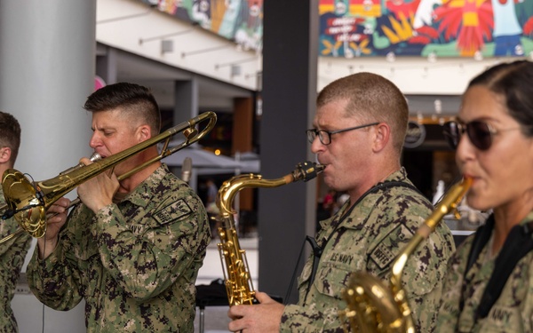 CP25 USFF Band Performs at the C3 Mall in San Fernando