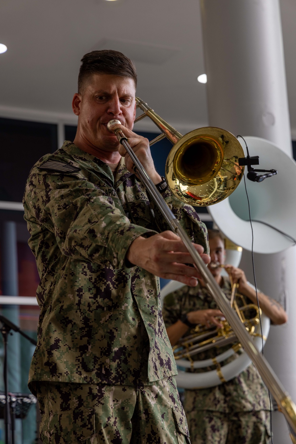 CP25 USFF Band Performs at the C3 Mall in San Fernando