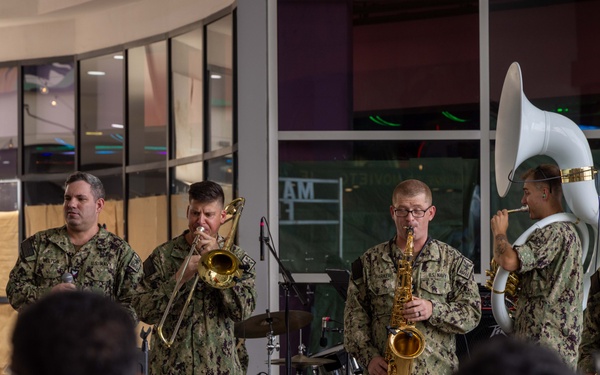 CP25 USFF Band Performs at the C3 Mall in San Fernando