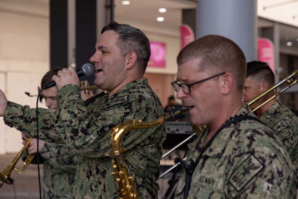 CP25 USFF Band Performs at the C3 Mall in San Fernando