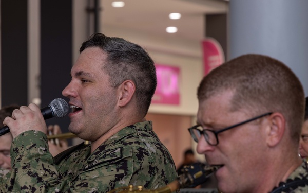 CP25 USFF Band Performs at the C3 Mall in San Fernando