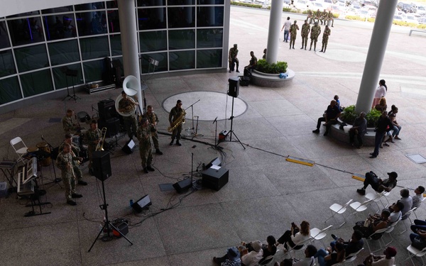 CP25 USFF Band Performs at the C3 Mall in San Fernando