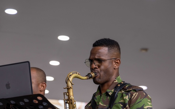 CP25 USFF Band Performs at the C3 Mall in San Fernando