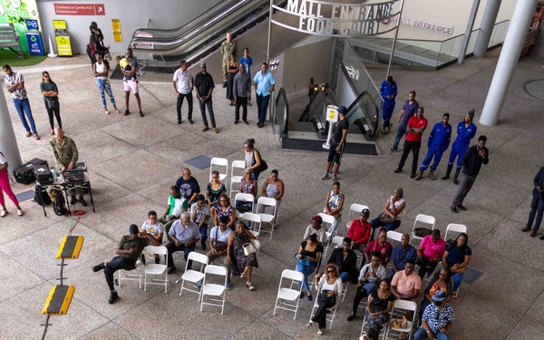CP25 USFF Band Performs at the C3 Mall in San Fernando