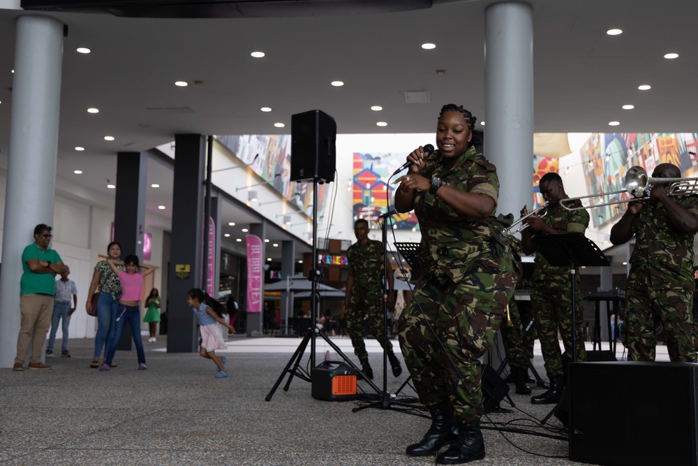 CP25 USFF Band Performs at the C3 Mall in San Fernando