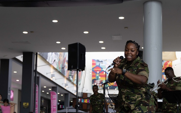 CP25 USFF Band Performs at the C3 Mall in San Fernando