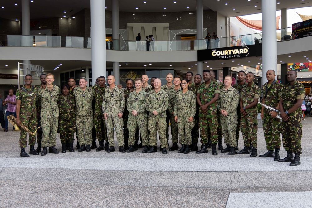 CP25 USFF Band Performs at the C3 Mall in San Fernando