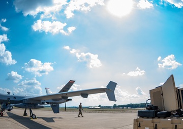 C-130 and MQ-9 forward deploy to Battle Creek Air National Guard Base during Northern Strike 25-2