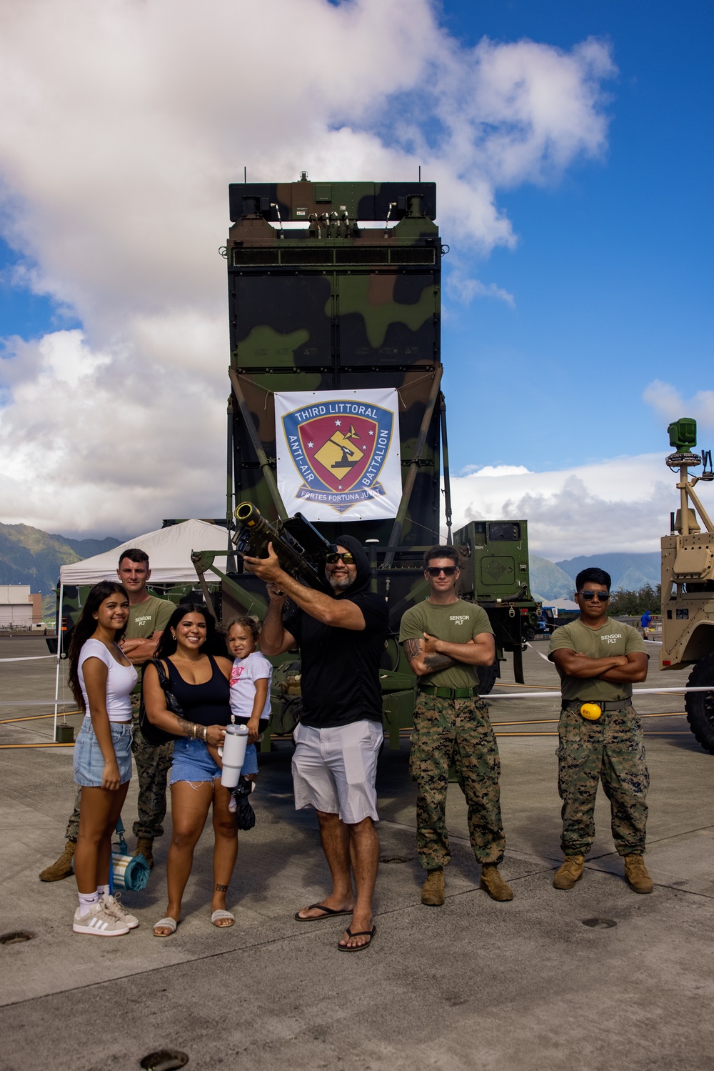 3d MLR represents at the  Kaneohe Bay Air Show