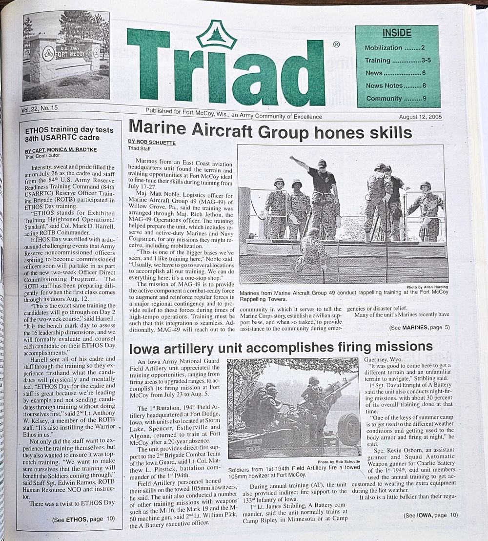 This Month in Fort McCoy History — August