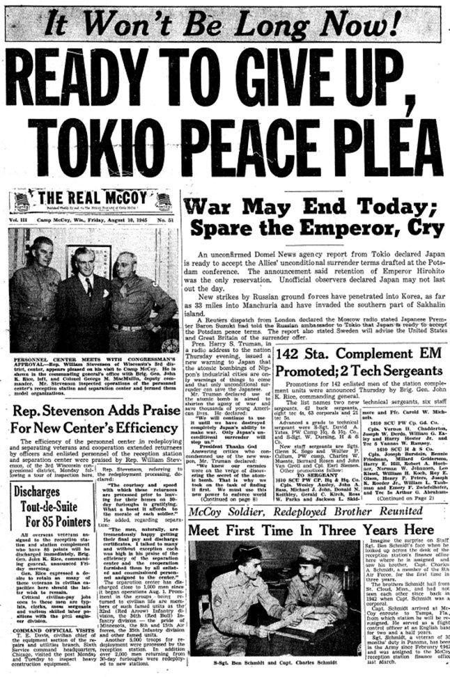 This Month in Fort McCoy History — August