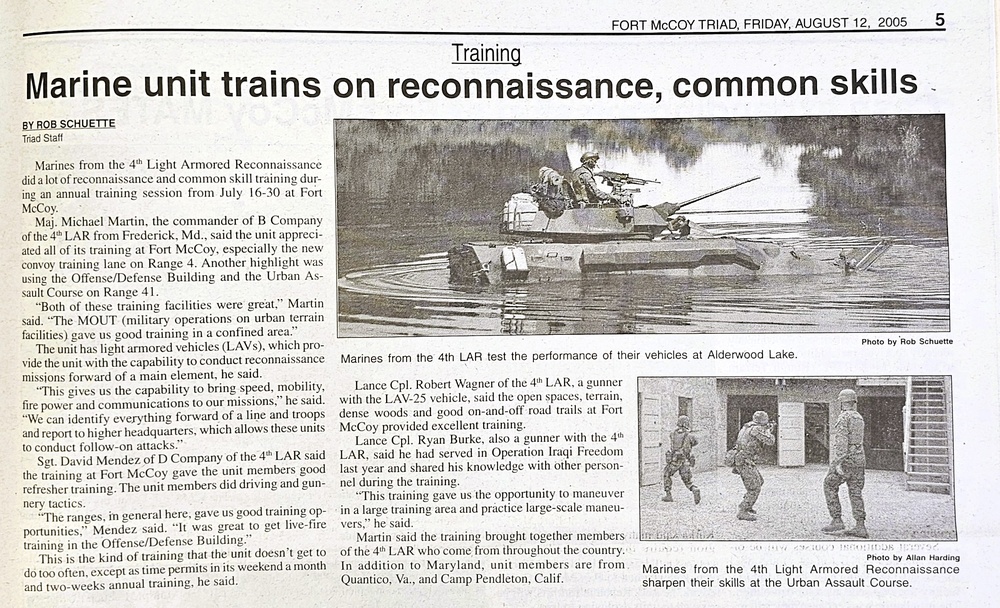 This Month in Fort McCoy History — August