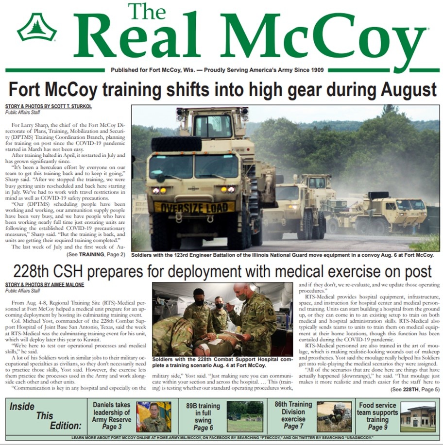 This Month in Fort McCoy History — August
