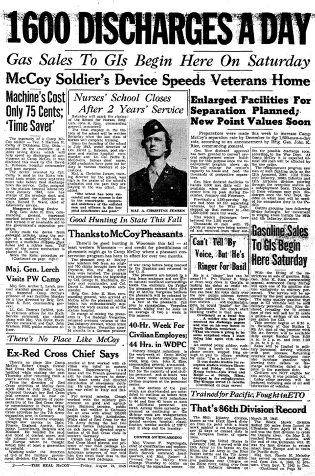 This Month in Fort McCoy History — August