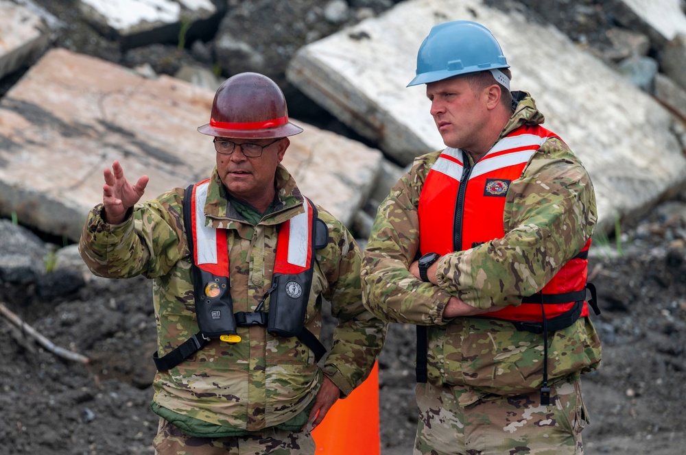 U.S. Soldiers conduct port opening operations during Arctic Edge 2025