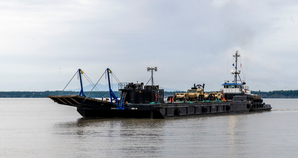 U.S. Soldiers conduct port opening operations during Arctic Edge 2025