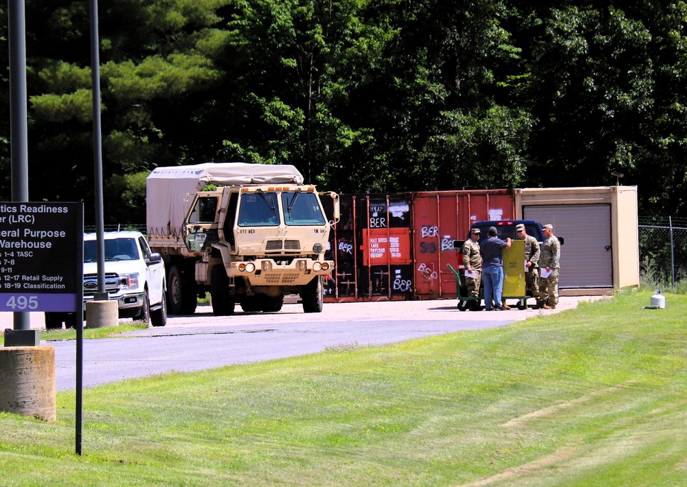 Soldiers from multiple engineer units associated with Army Reserve’s 389th Engineer Battalion train at McCoy in July 2025