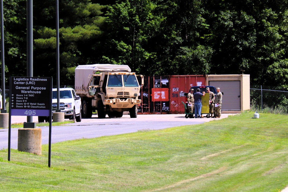 Soldiers from multiple engineer units associated with Army Reserve’s 389th Engineer Battalion train at McCoy in July 2025