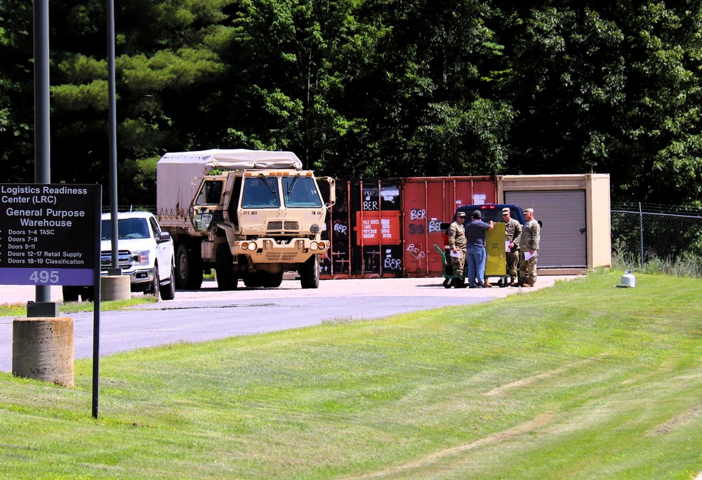 Soldiers from multiple engineer units associated with Army Reserve’s 389th Engineer Battalion train at McCoy in July 2025